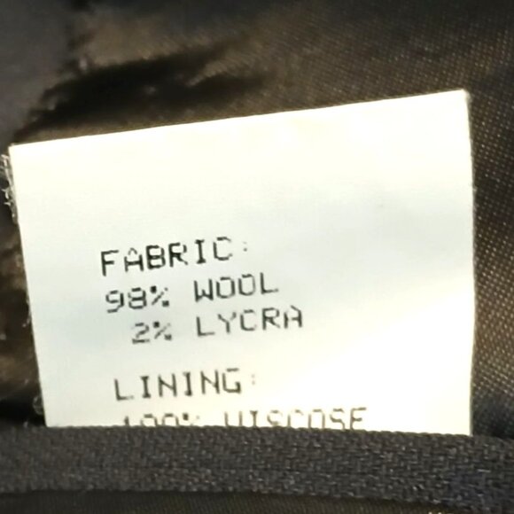 Vintage 80s Blazer Men 42R Gray Roberto Villini 3 Button Wool Italy Notch Lapel - Picture 8 of 9